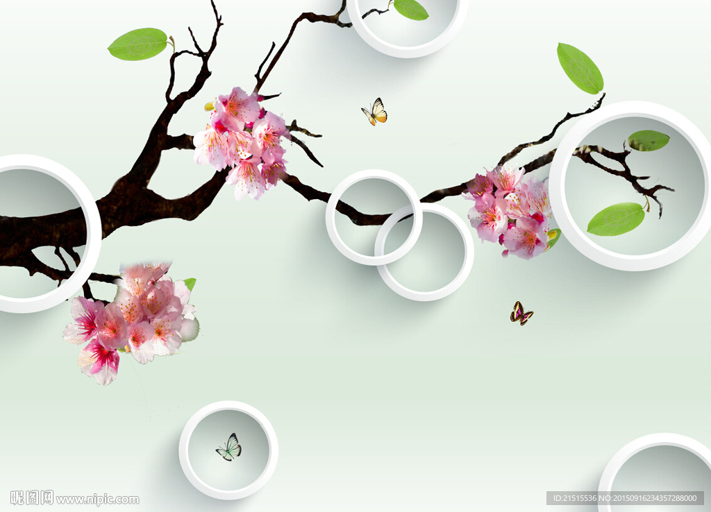 3D梦幻花朵