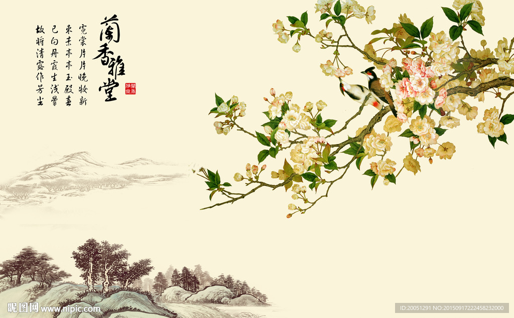 中国风景 电视背景墙