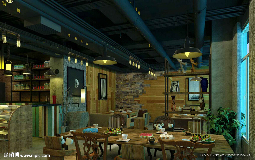 工业风格餐厅