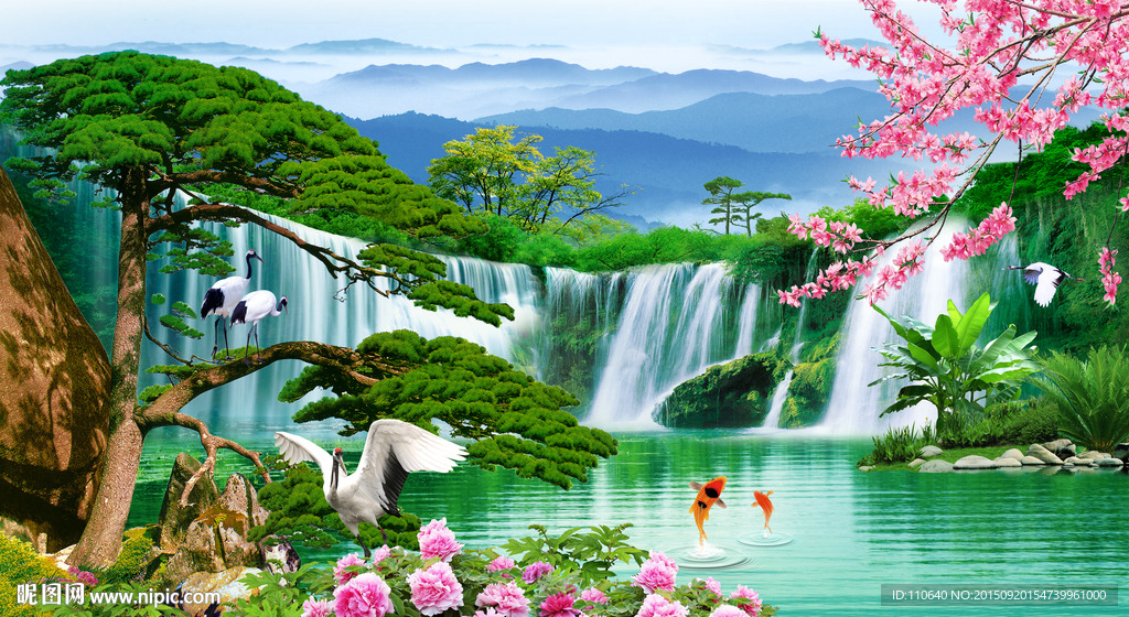 山水画 山水风景