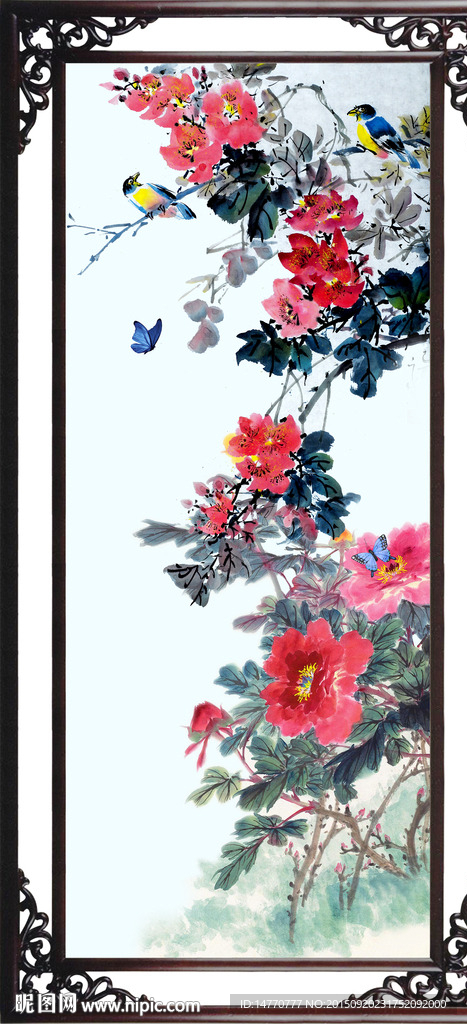 国画牡丹