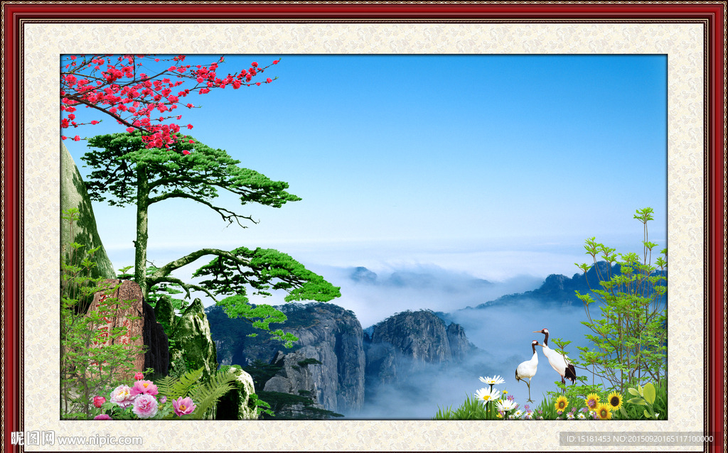 风景迎客松