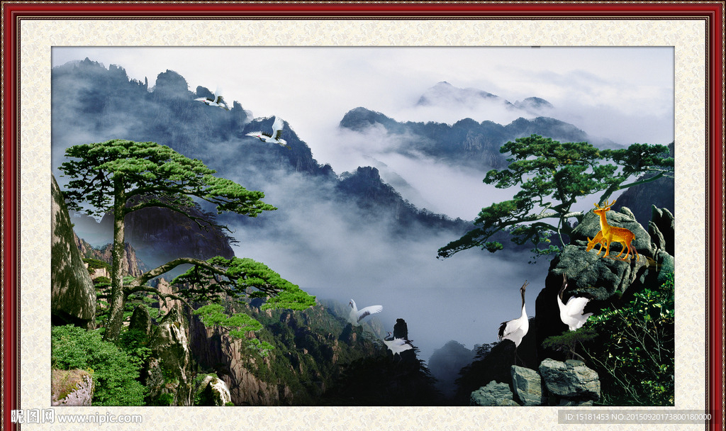 风景迎客松