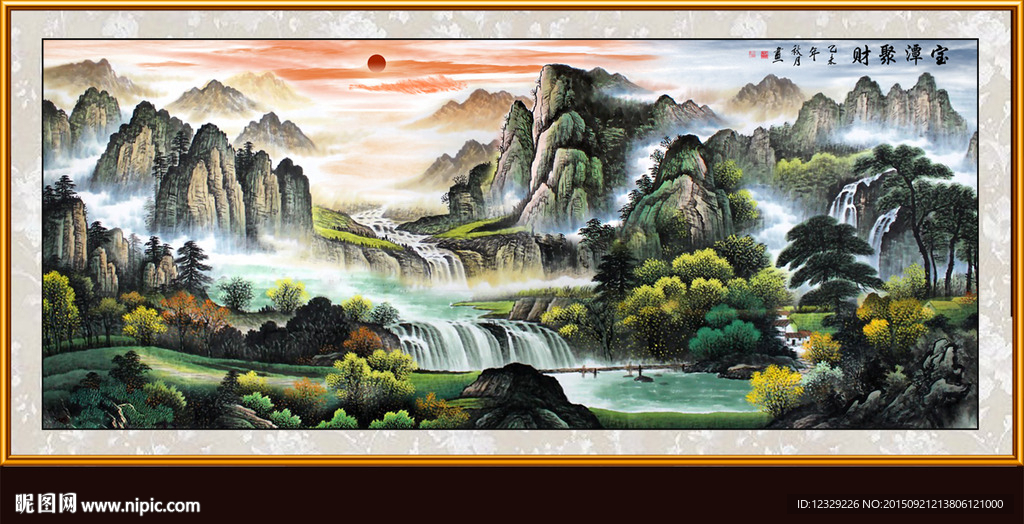 山水画 山水风景
