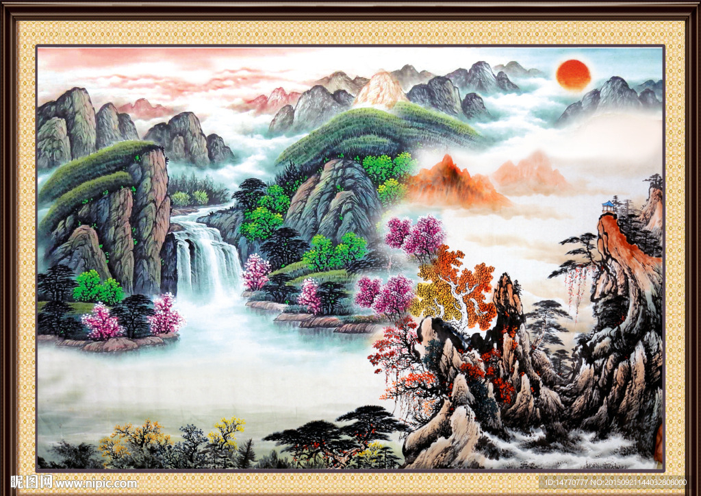巨幅山水画