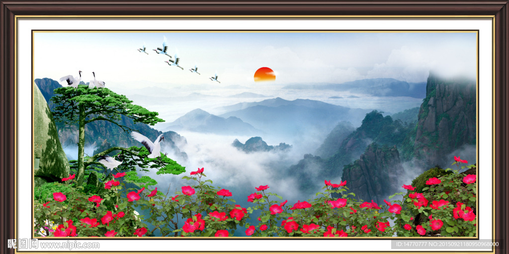 迎客松风景