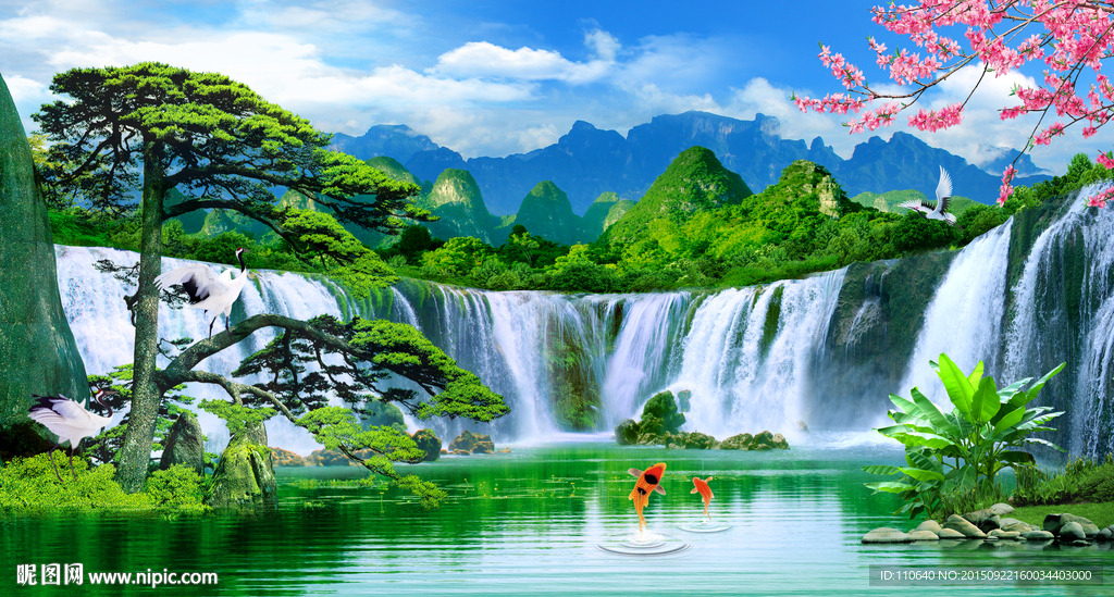 山水画巨幅山水画