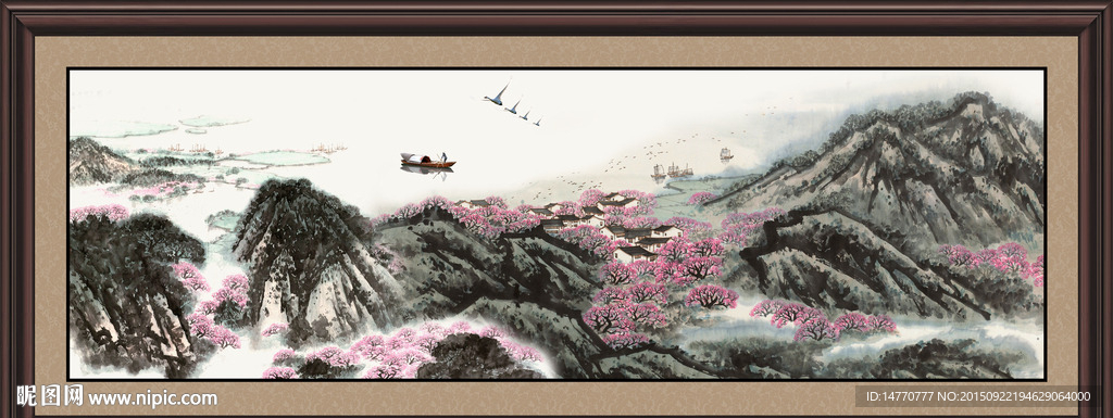 巨幅山水画