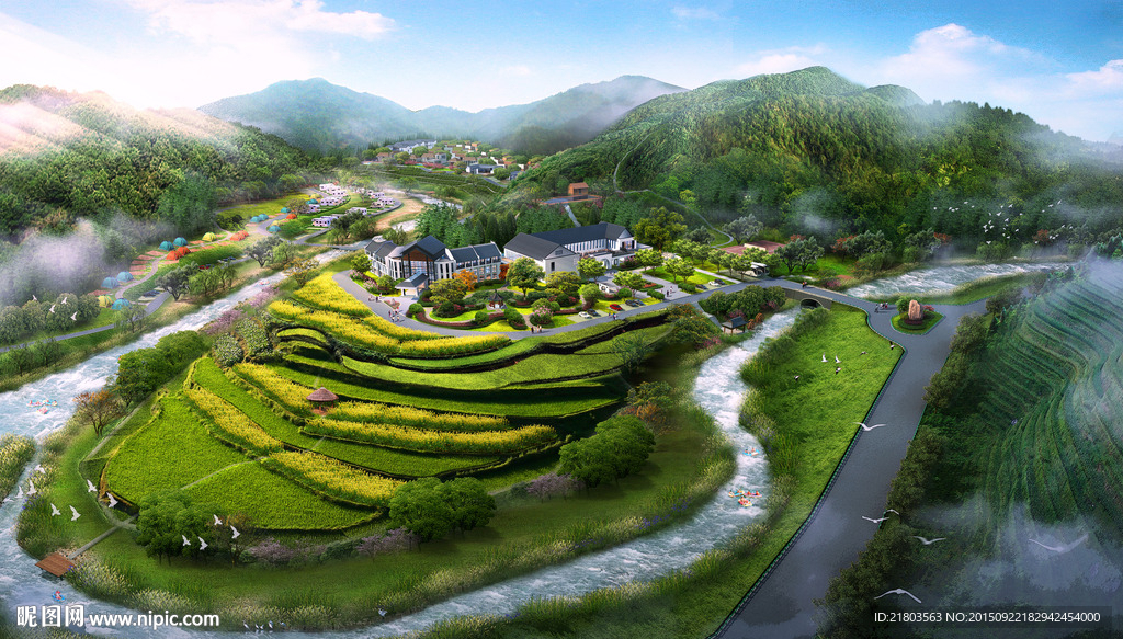 度假村鸟瞰