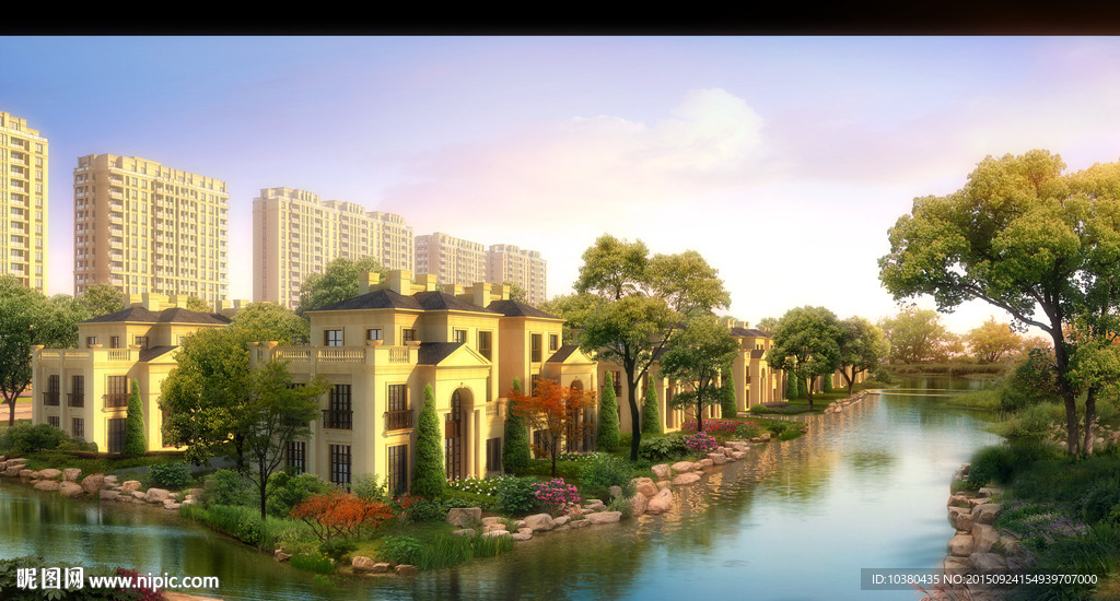 楼盘别墅效果图