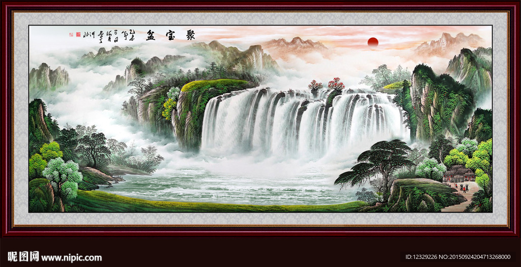 山水画 山水风景
