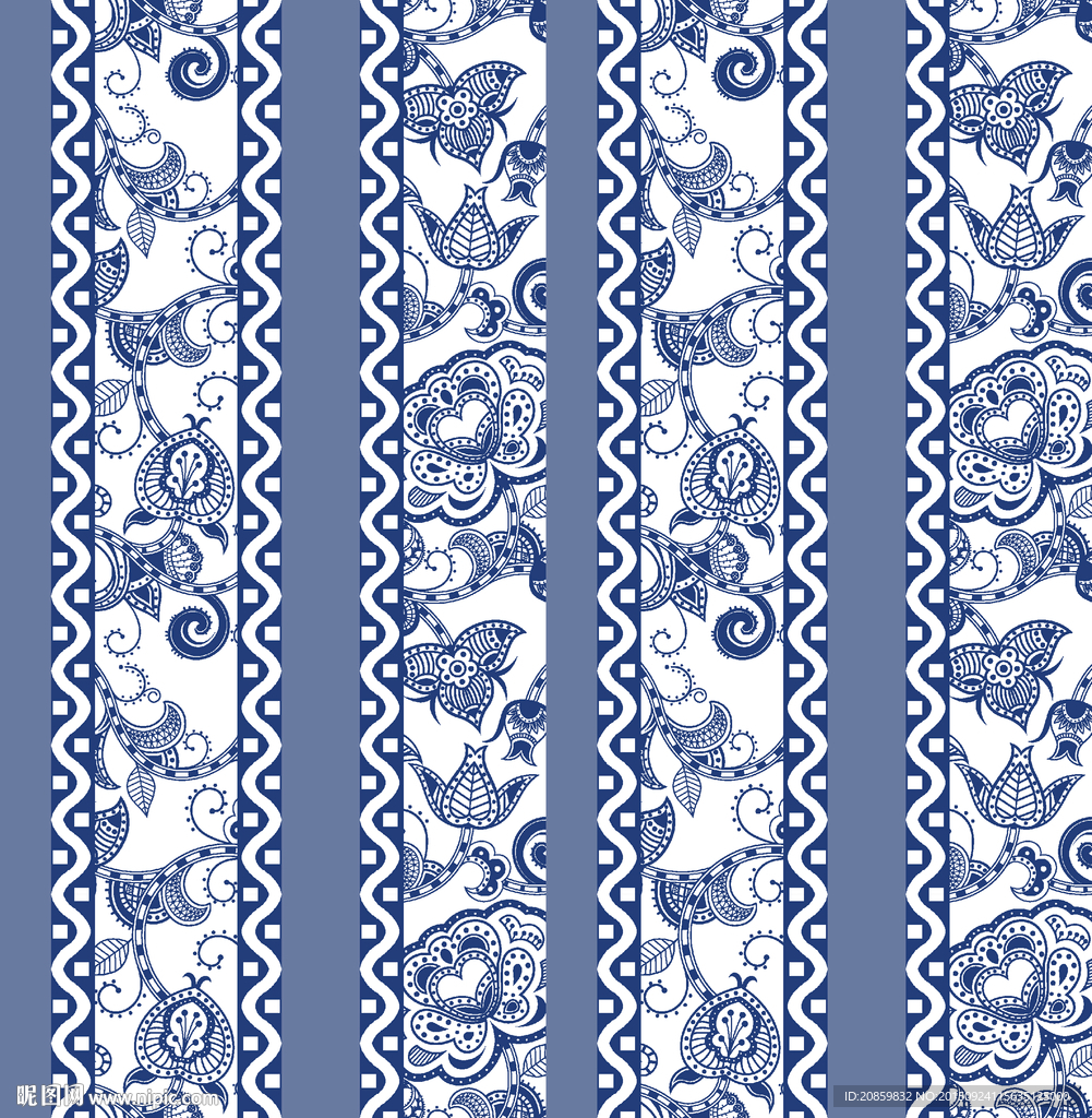 几何花纹 民族风古典花 分层