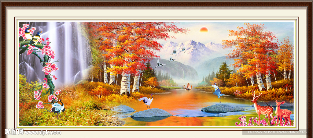 山水画 山水风景