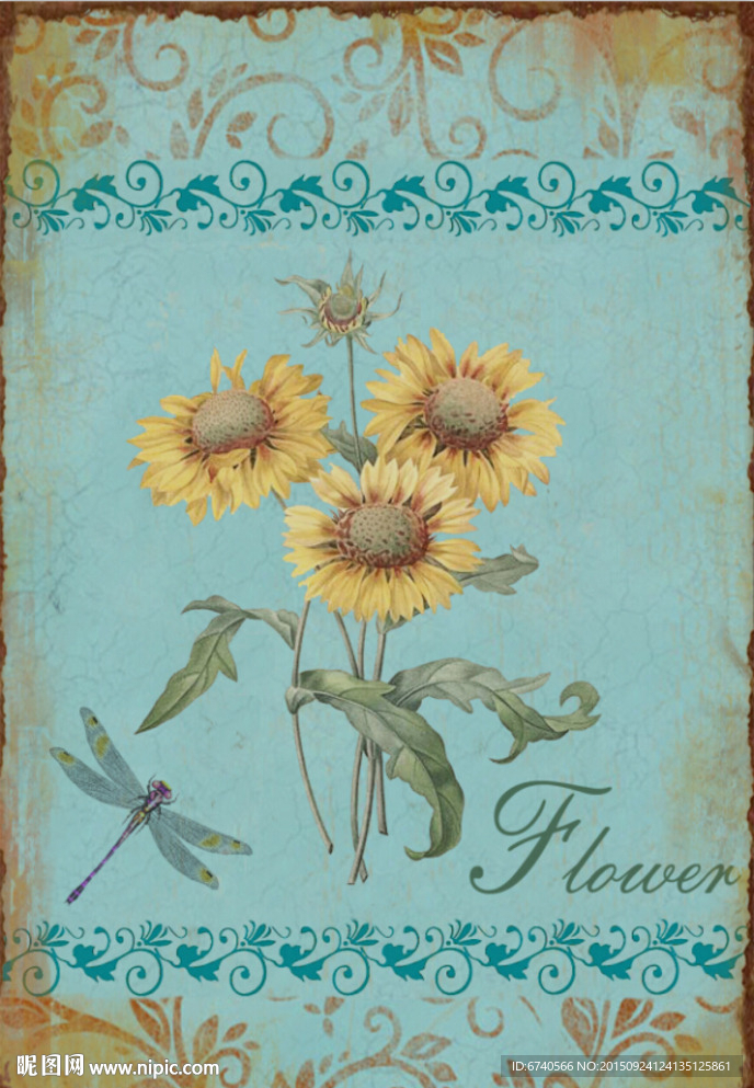 无框画 欧美风格 工艺品贴纸