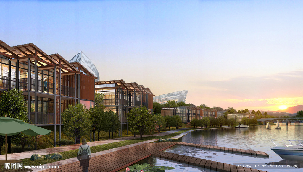 别墅景区效果（精细分层）