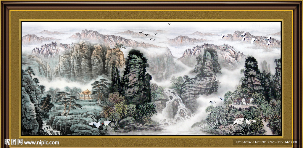 巨幅山水画