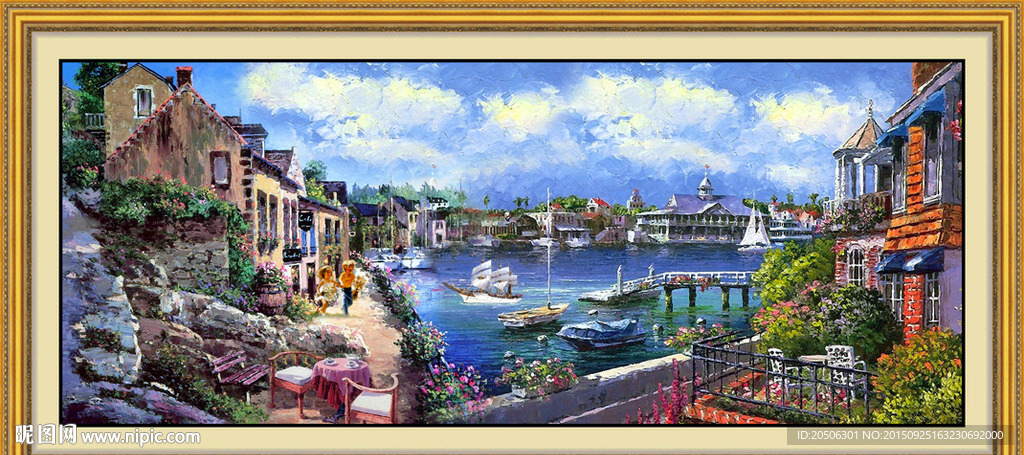 地中海油画