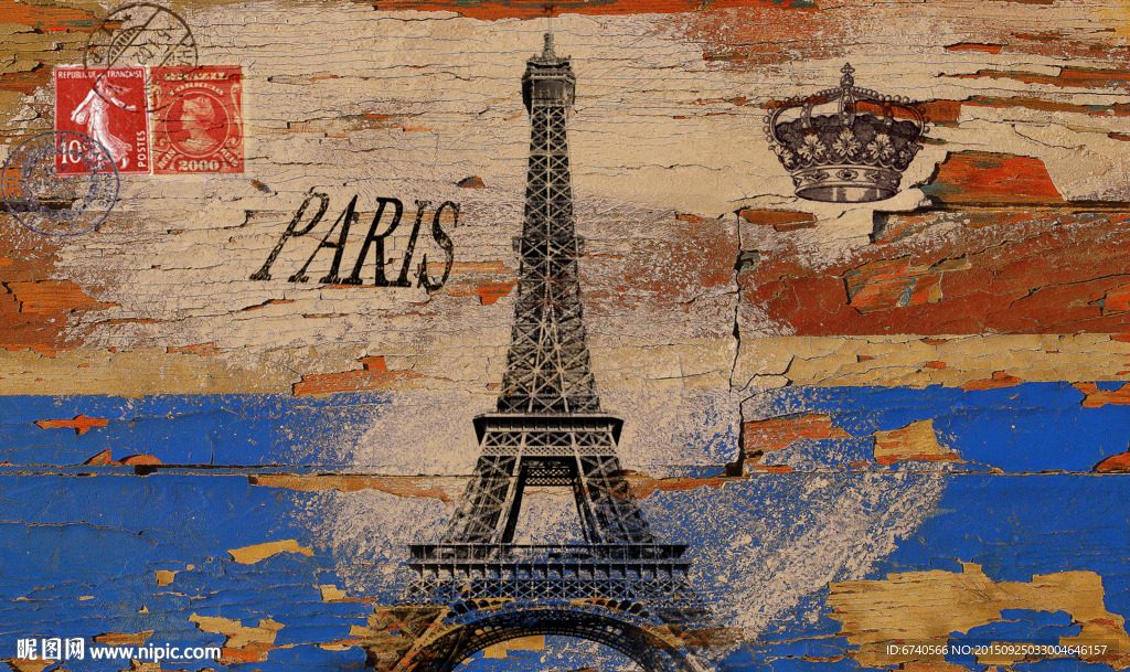 无框画 欧美风格 工艺品贴纸