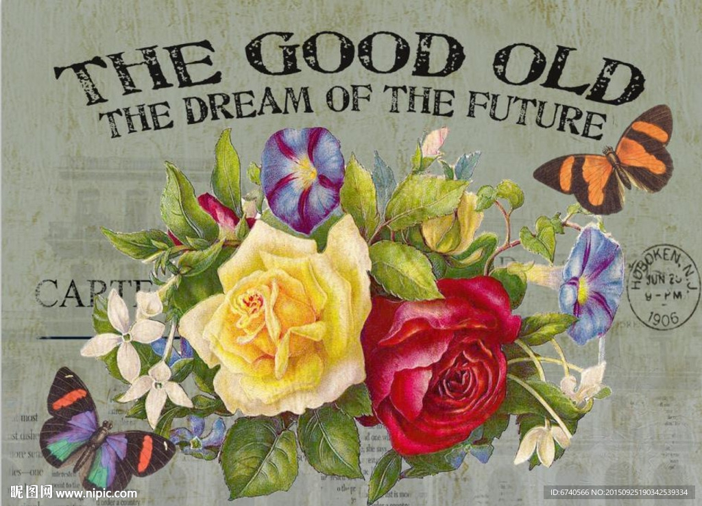 无框画 欧美风格 工艺品贴纸