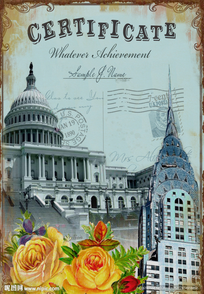 无框画 欧美风格 工艺品贴纸