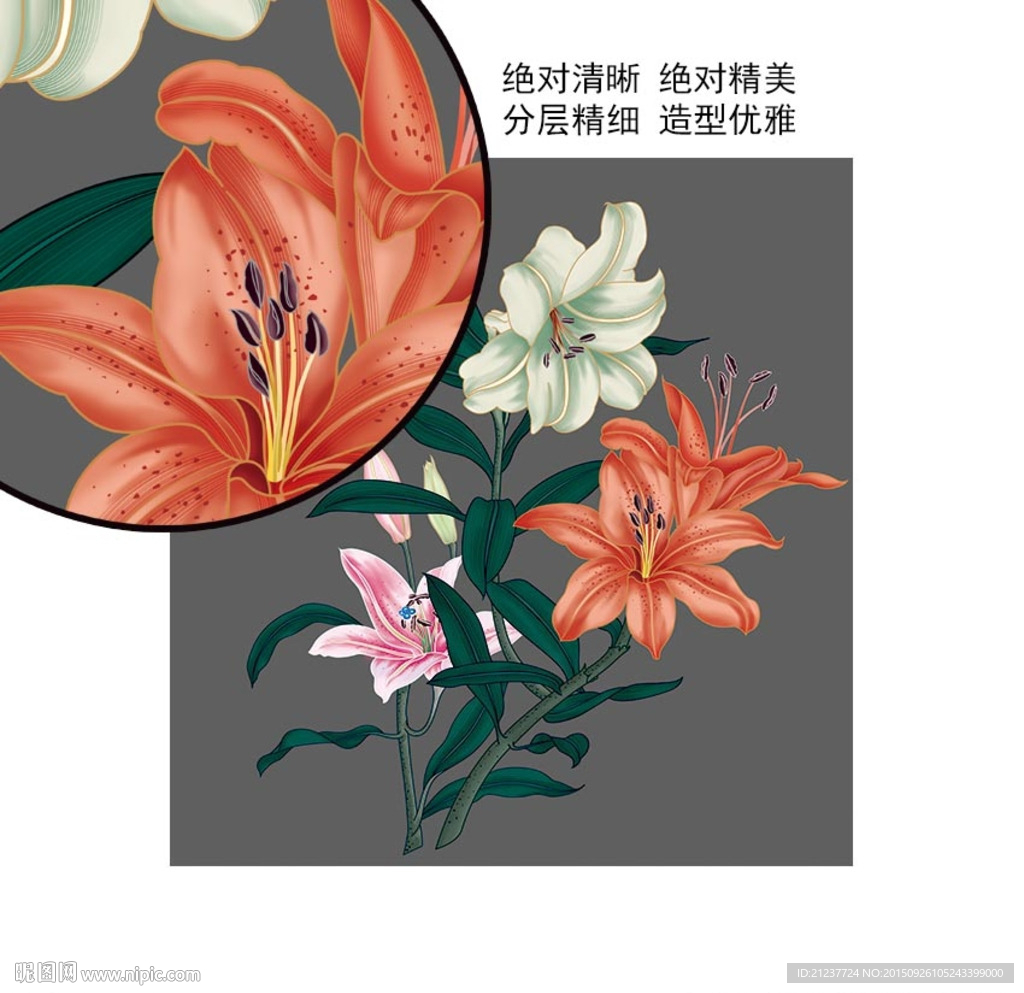 百合花组合