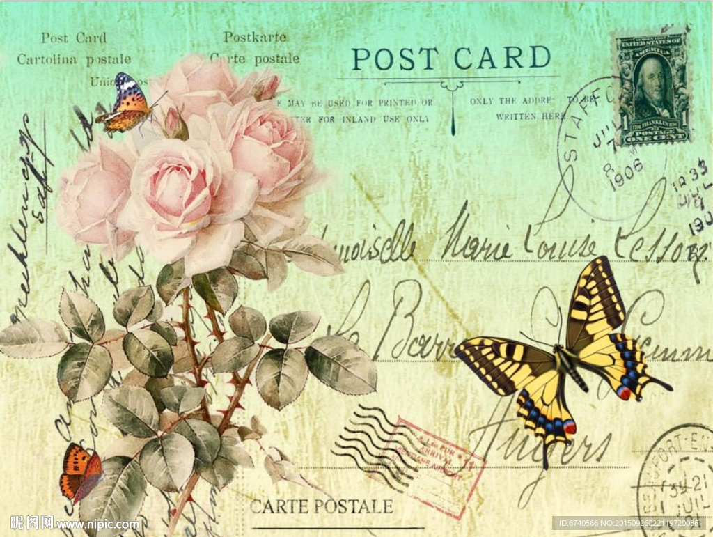 无框画 欧美风格 工艺品贴纸