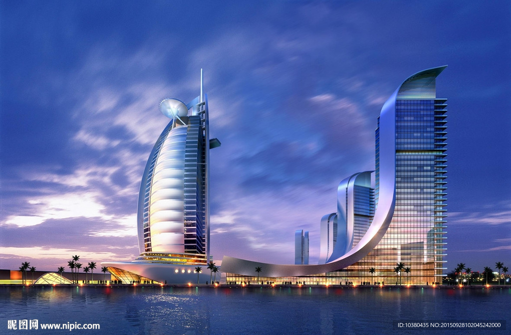 酒店大气效果图（精细分层）