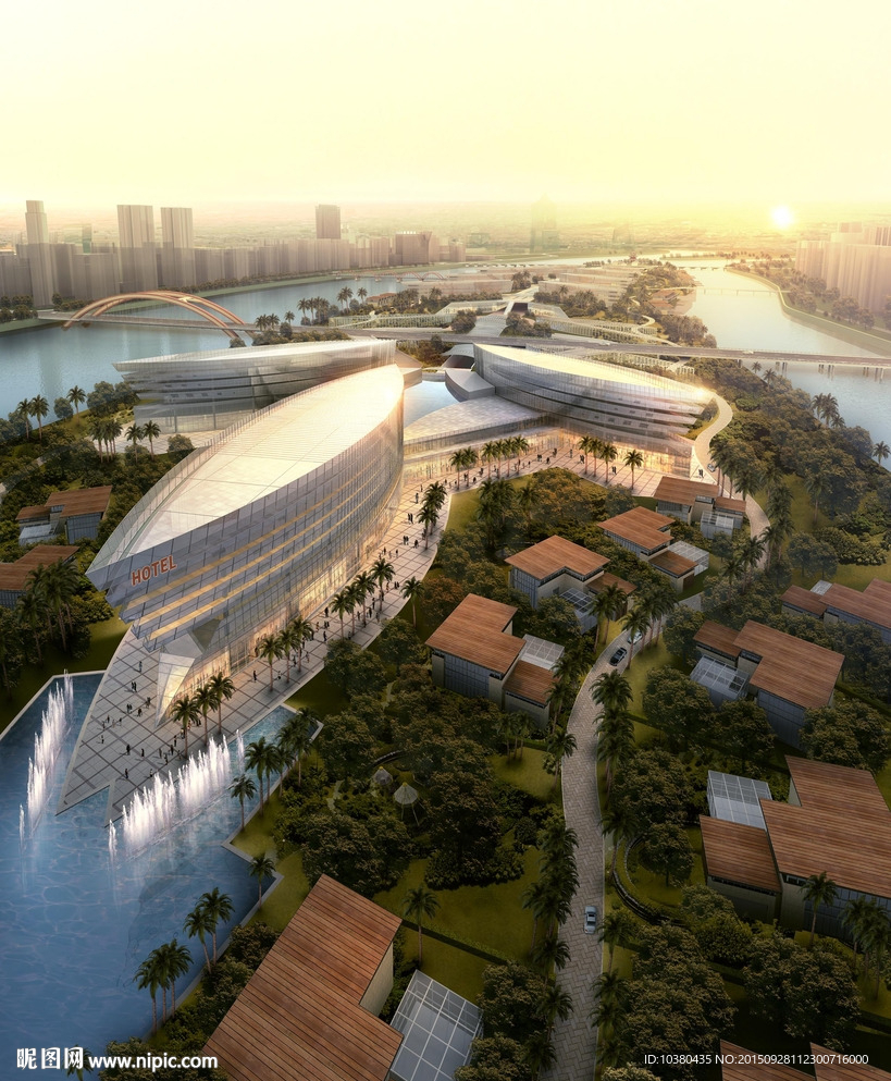 酒店效果图（精细分层）