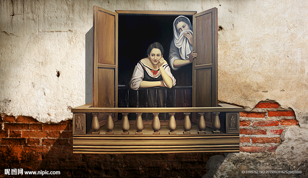 外国古典人物3D画