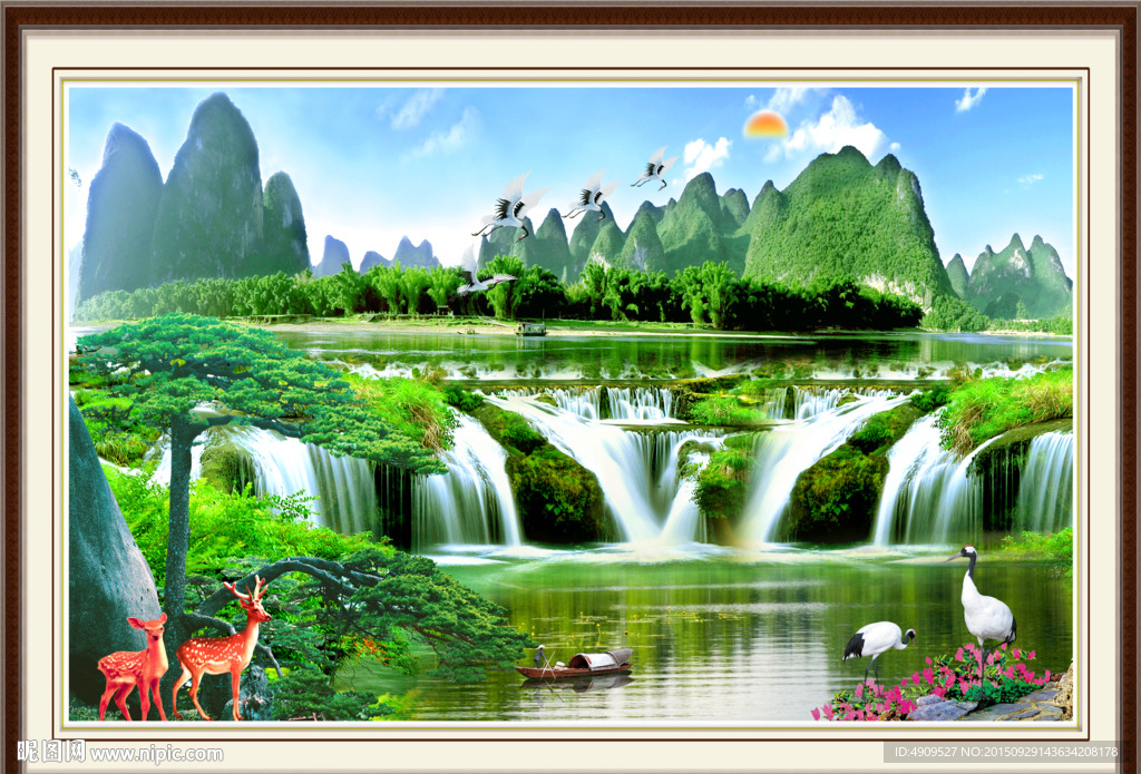 山水画 山水风景