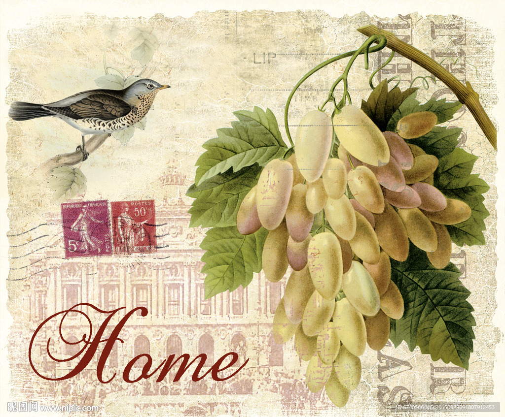 无框画 欧美风格 工艺品贴纸