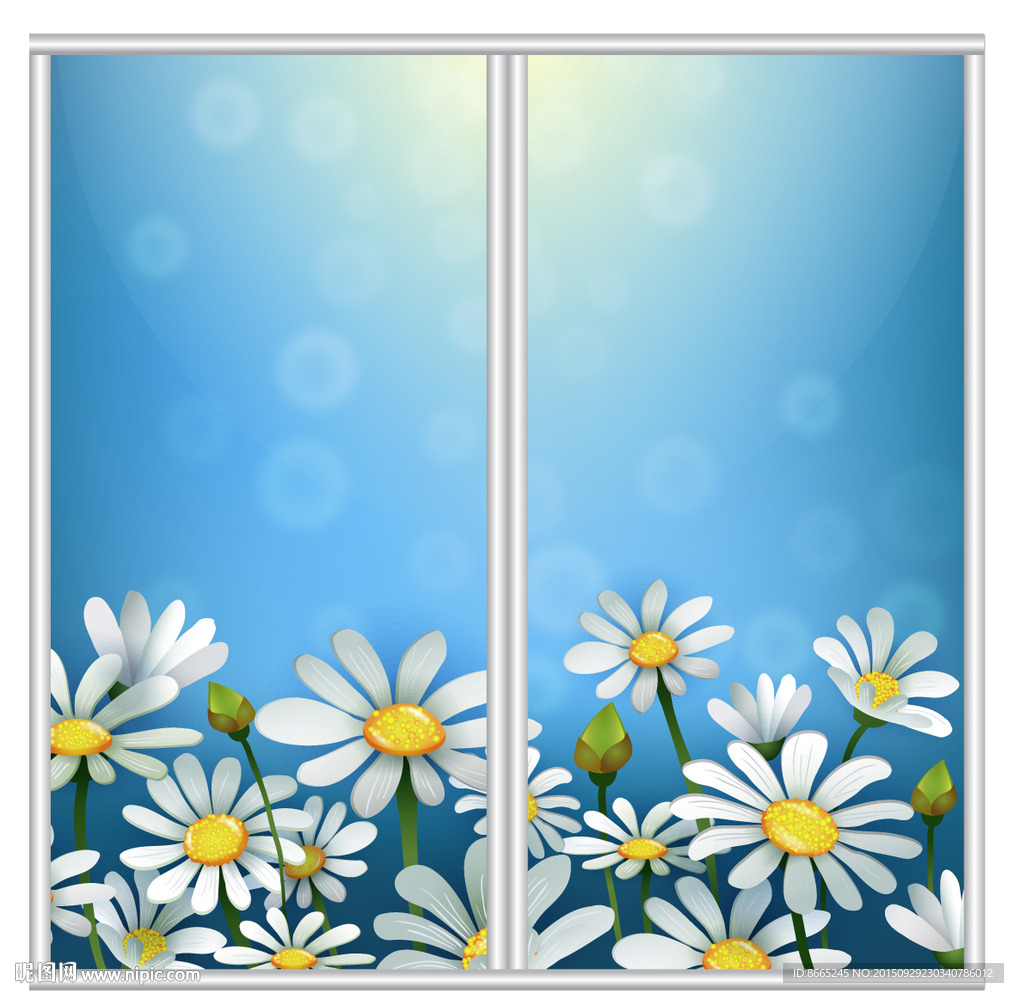 菊花移门