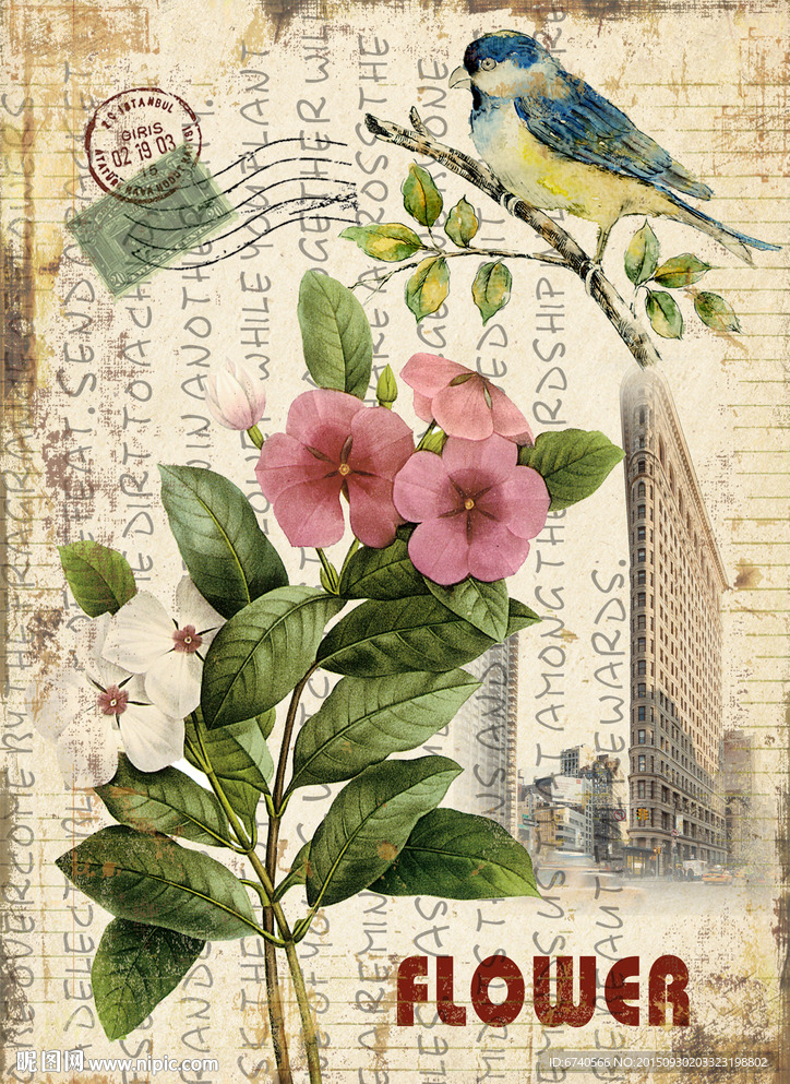 无框画 欧美风格 工艺品贴纸