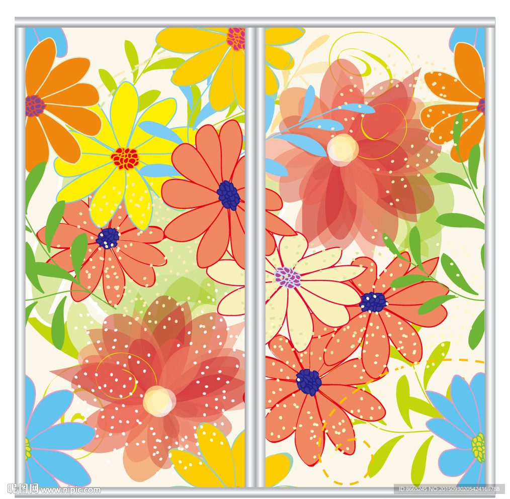 卡通花纹