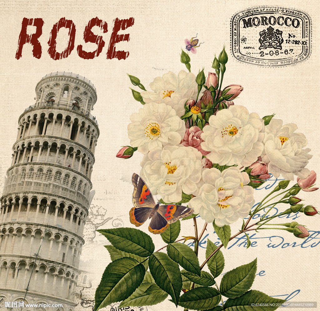 无框画 欧美风格 工艺品贴纸