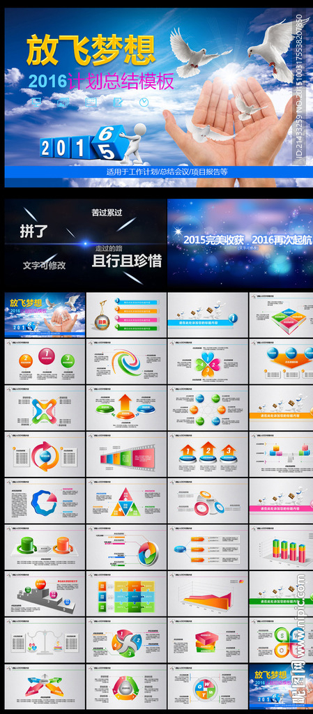 放飞梦想2016企业总结PPT