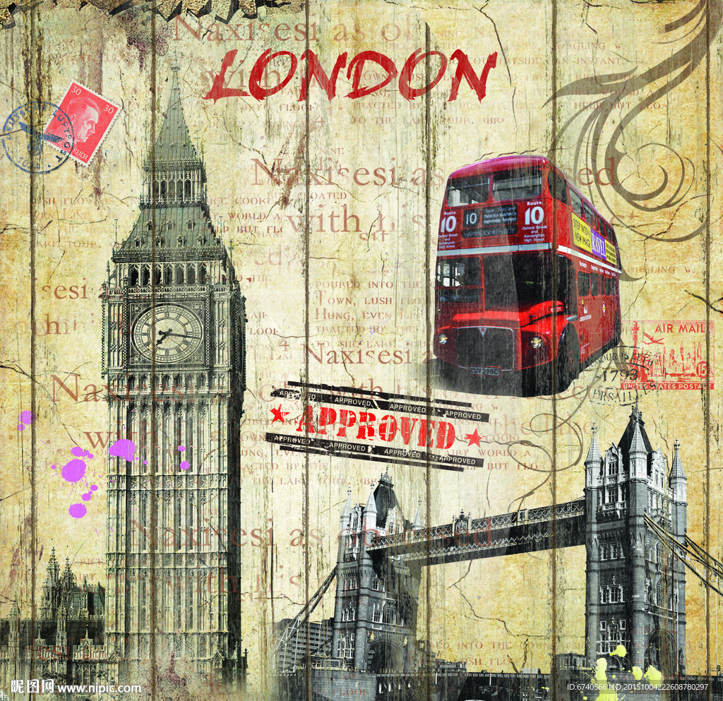 无框画 欧美风格 工艺品贴纸