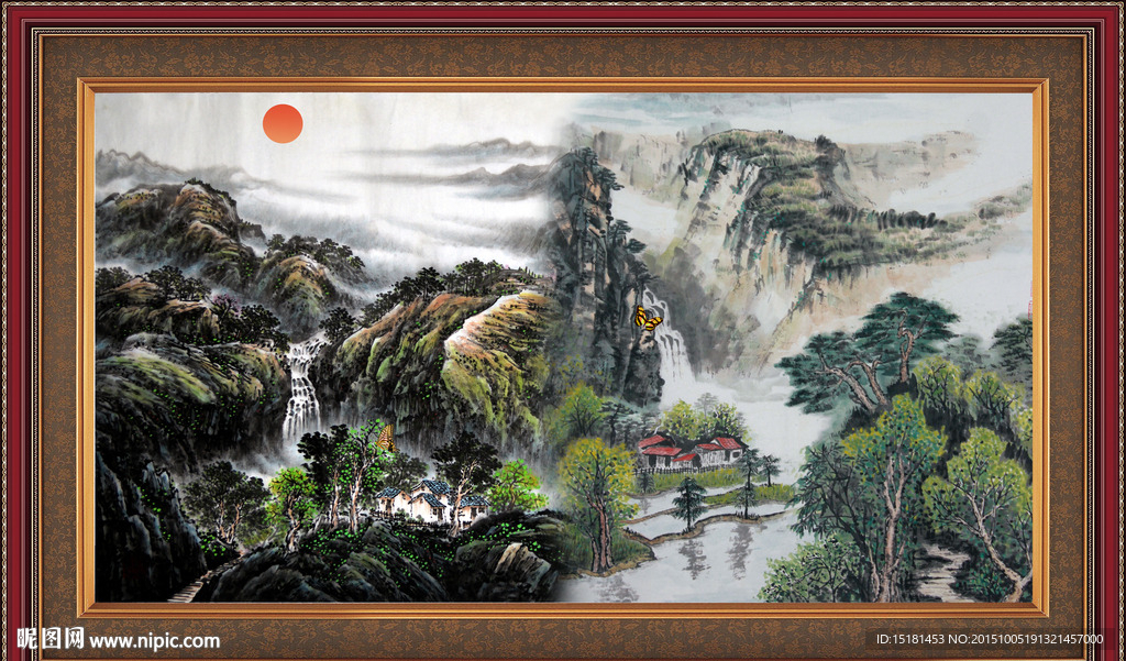 山水国画