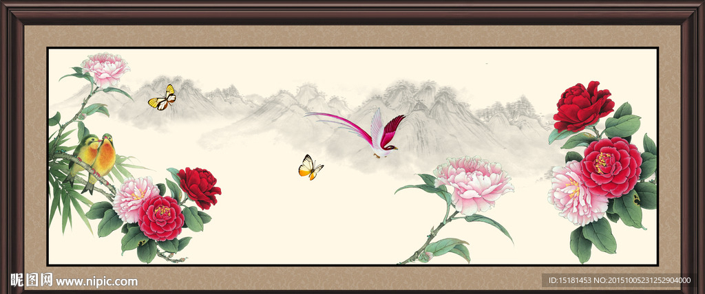 花开富贵装饰画
