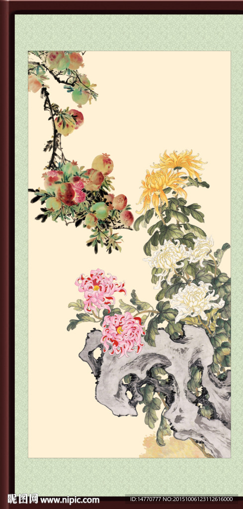 花鸟装饰画 菊花图
