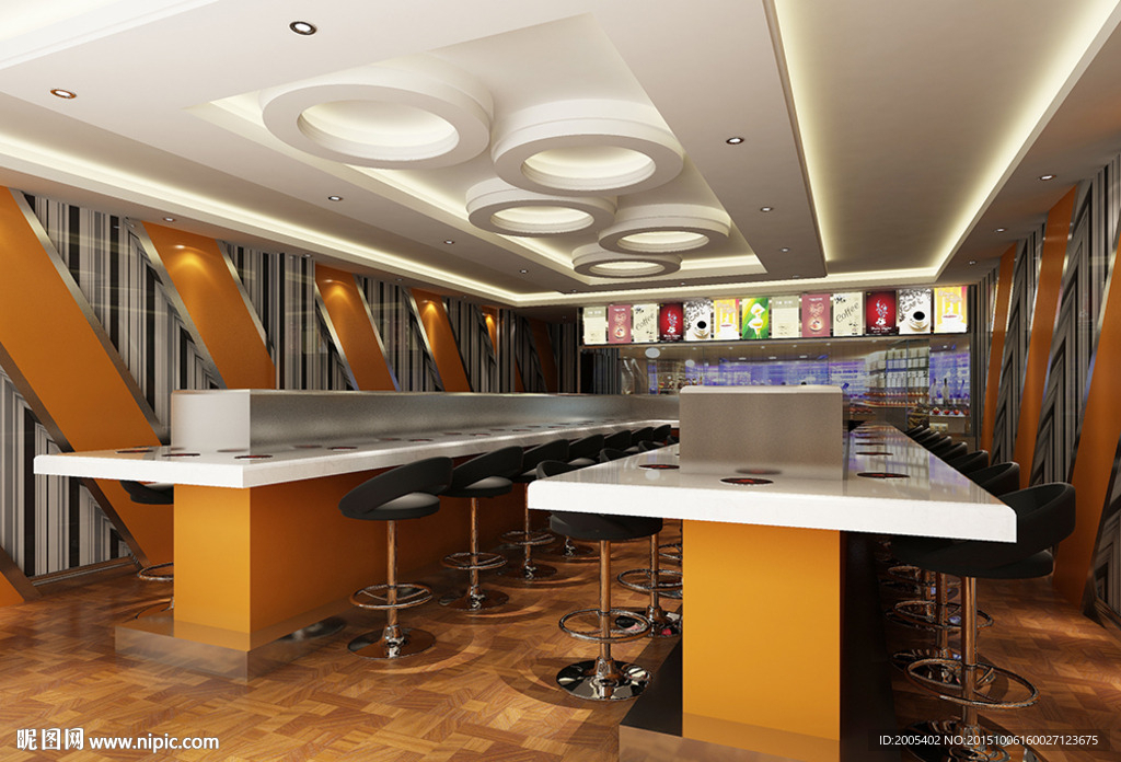 传送带旋转火锅店全套3D模型