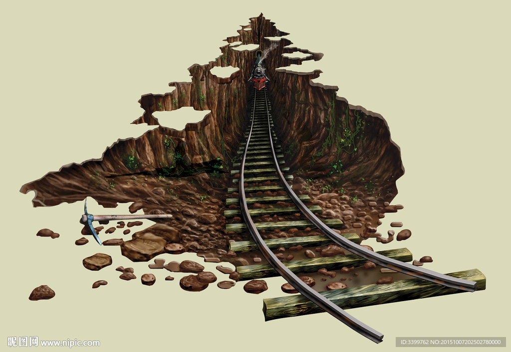 铁路3D画