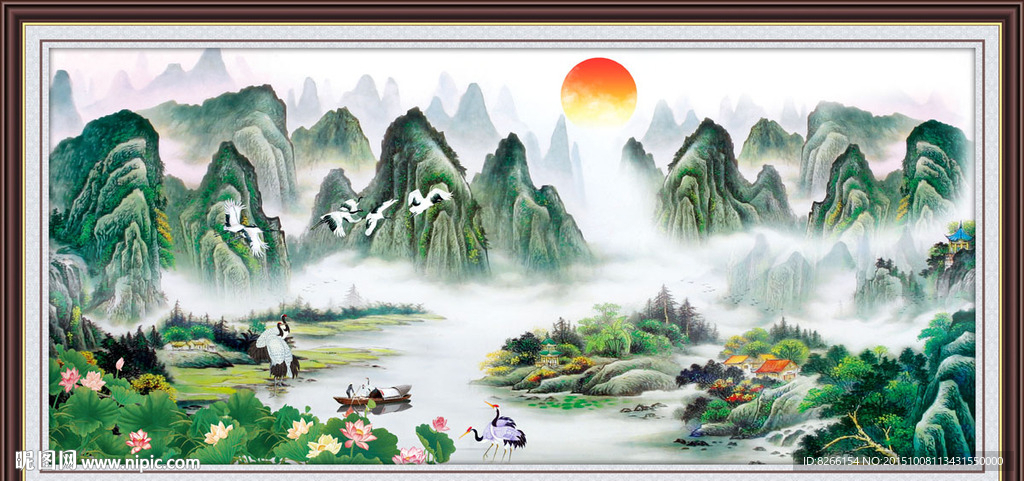山水画 山水风景