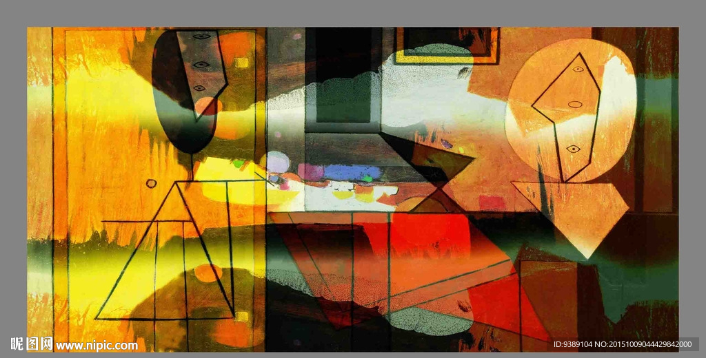 抽象油画