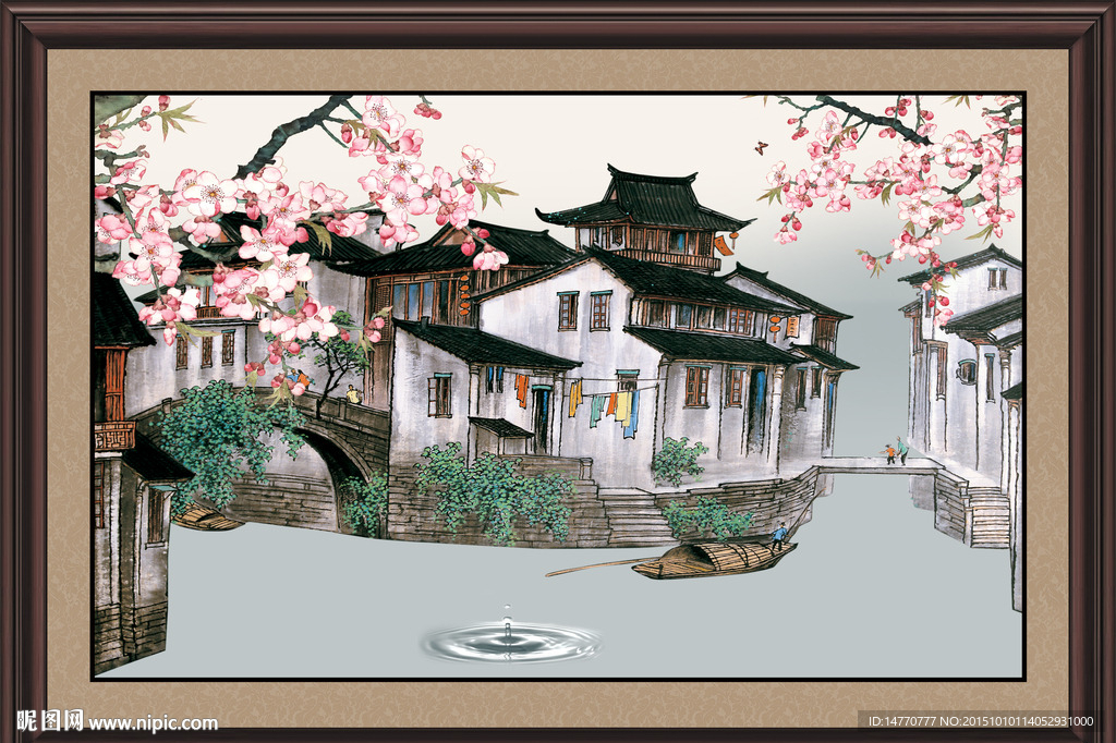 花鸟江南水乡