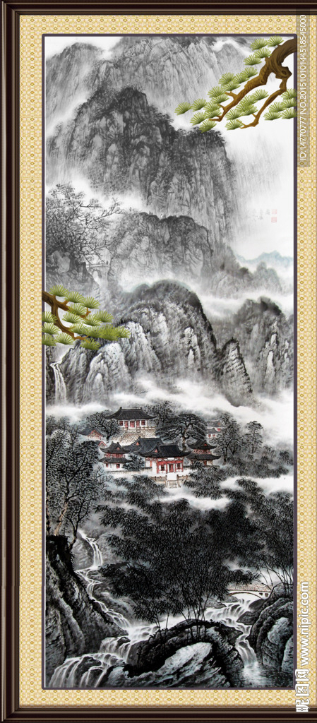 巨幅山水画