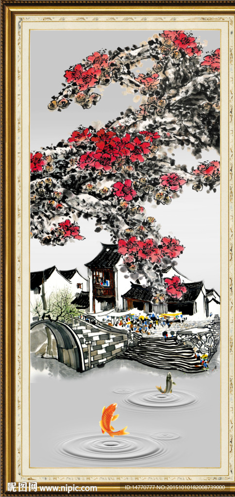 梅花国画江南