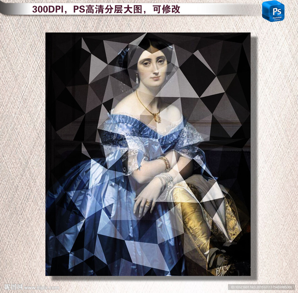 复古水晶名画图片