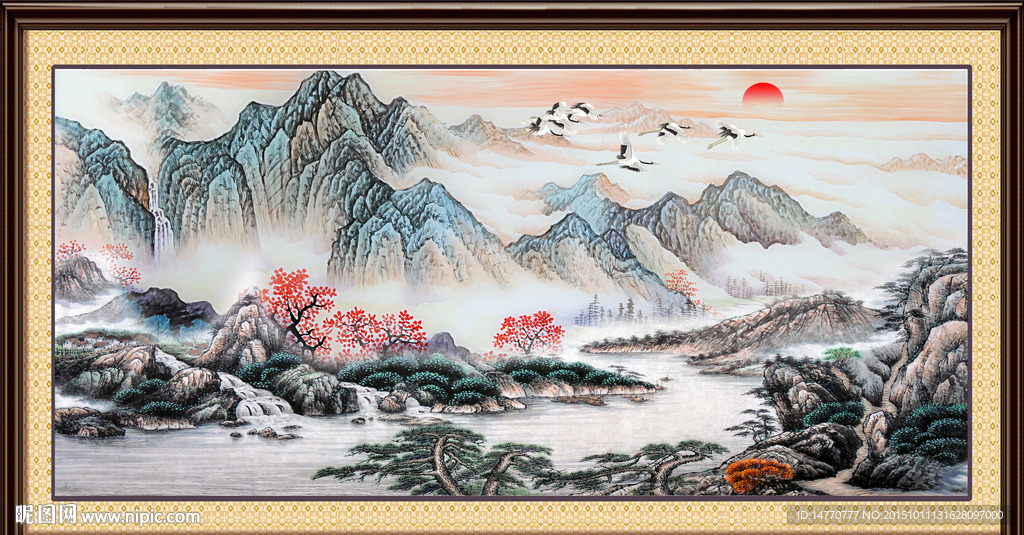 巨幅山水画