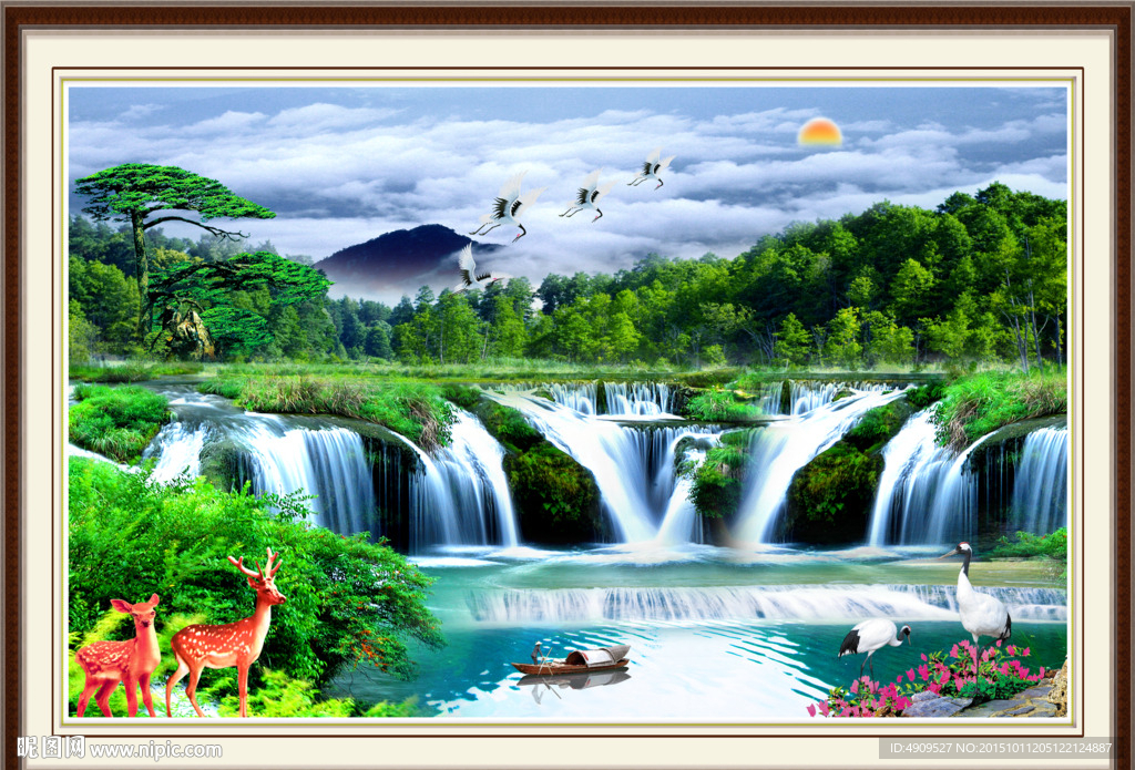 山水画 山水风景
